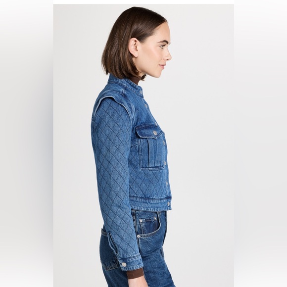 Veronica Beard KILLIAN Quilted Denim Jacket Size Small. NWT - Picture 6 of 12